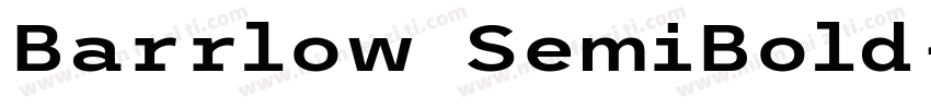 Barrlow SemiBold字体转换